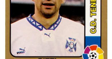 1995 Fútbol Total. N.º 87. Pizzi (C. D. Tenerife). Editorial Mundicromo.