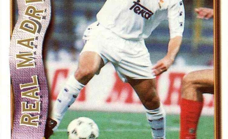 Las fichas de la Liga 96-97. Nº 100. Redondo (Real Madrid). Editorial Mundicromo.