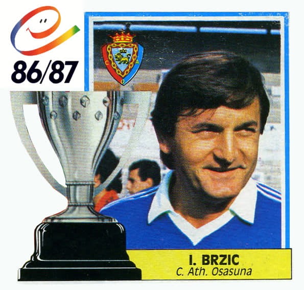Liga 86-87. I. Brzic (Club Atlético Osasuna). Ediciones Este.