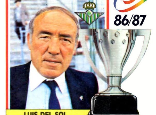 Liga 86-87. Luis del Sol (Real Betis). Ediciones Este.