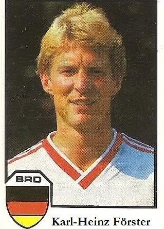 México 86. Karl Heinz Forster (Alemania Federal) Cromos Barna.